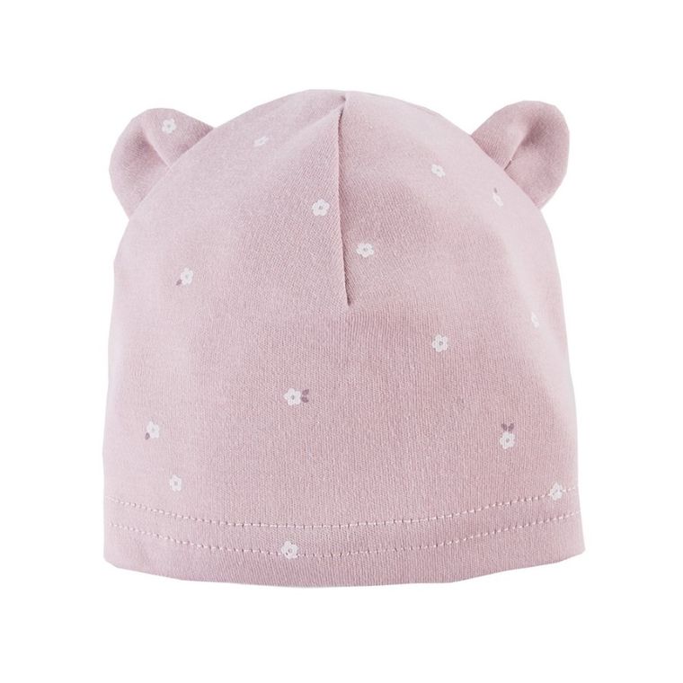 Czapka dziewczęca, różowa, zestaw, 3 szt., Eevi