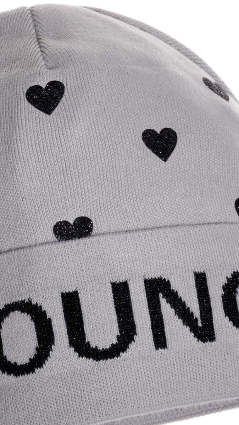 Czapka dziewczęca, srebrna, Ambra