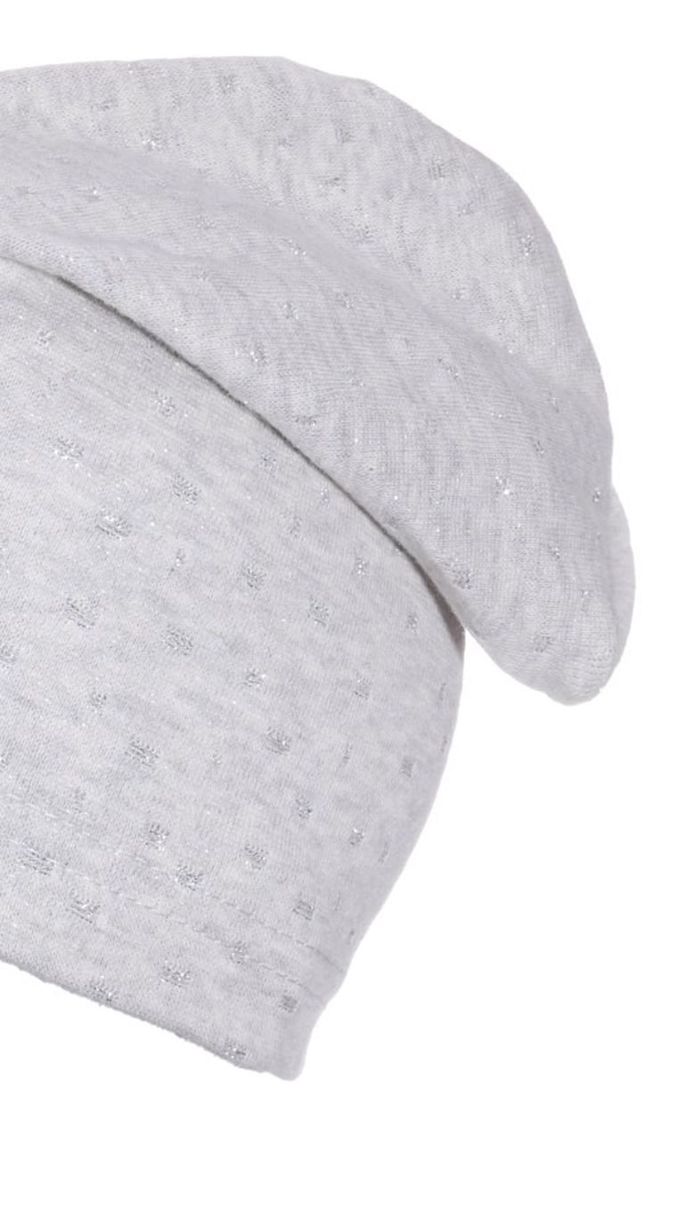 Czapka dziewczęca, szara, Ambra