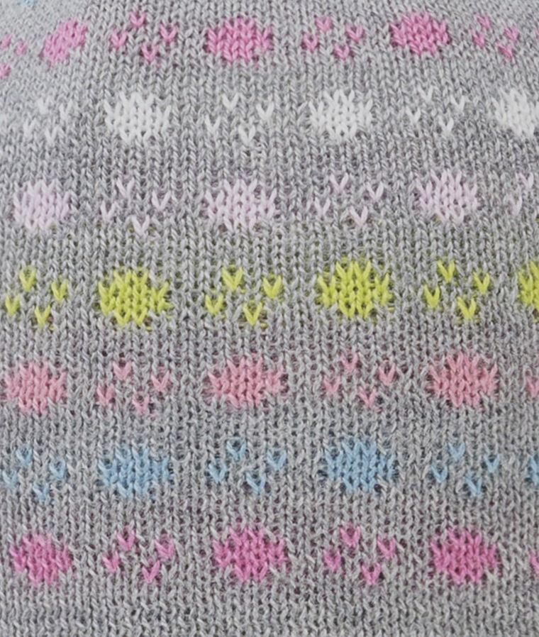 Czapka dziewczęca, szara, Döll