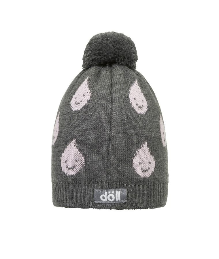 Czapka dziewczęca, szara, Döll