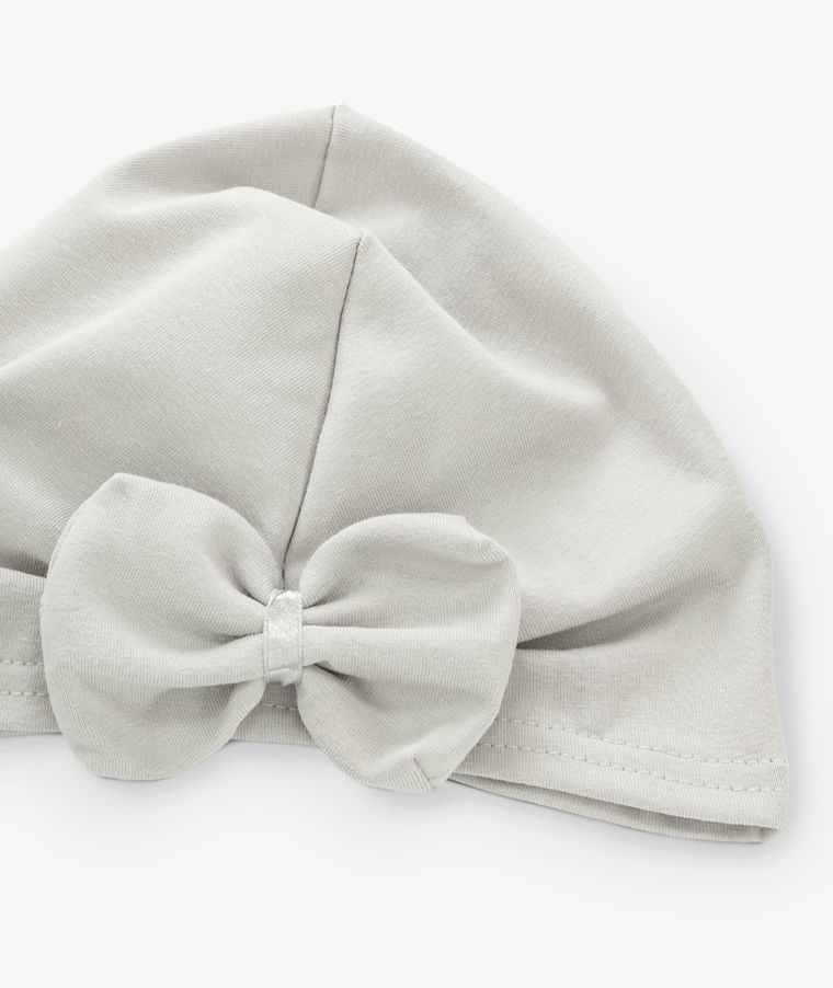 Czapka dziewczęca, szara, Iltom