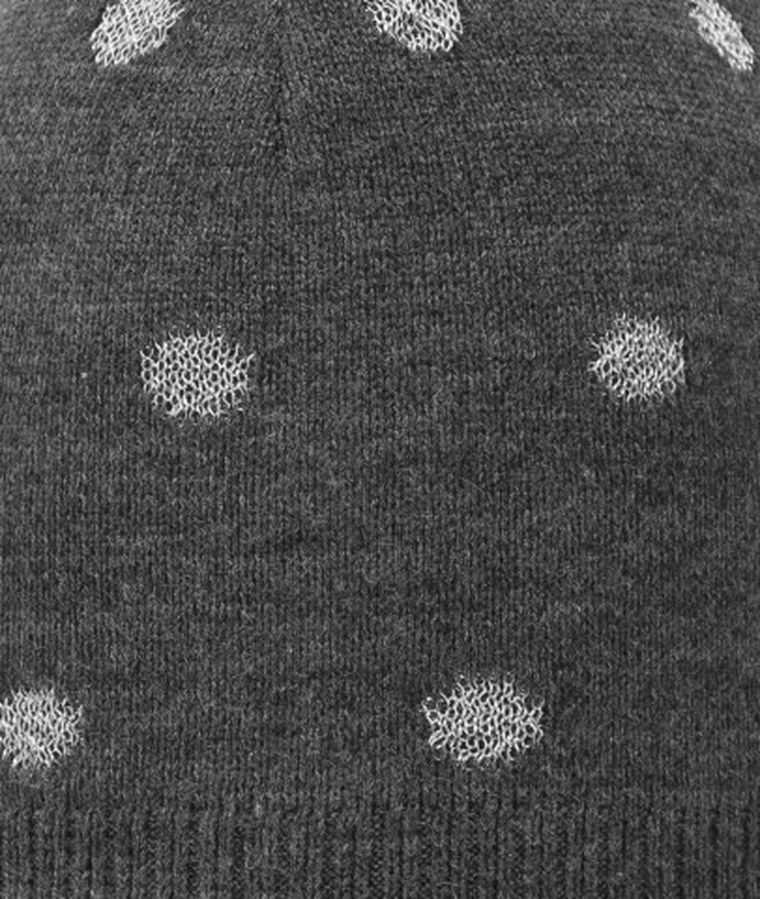 Czapka dziewczęca, szara, kropki, Döll