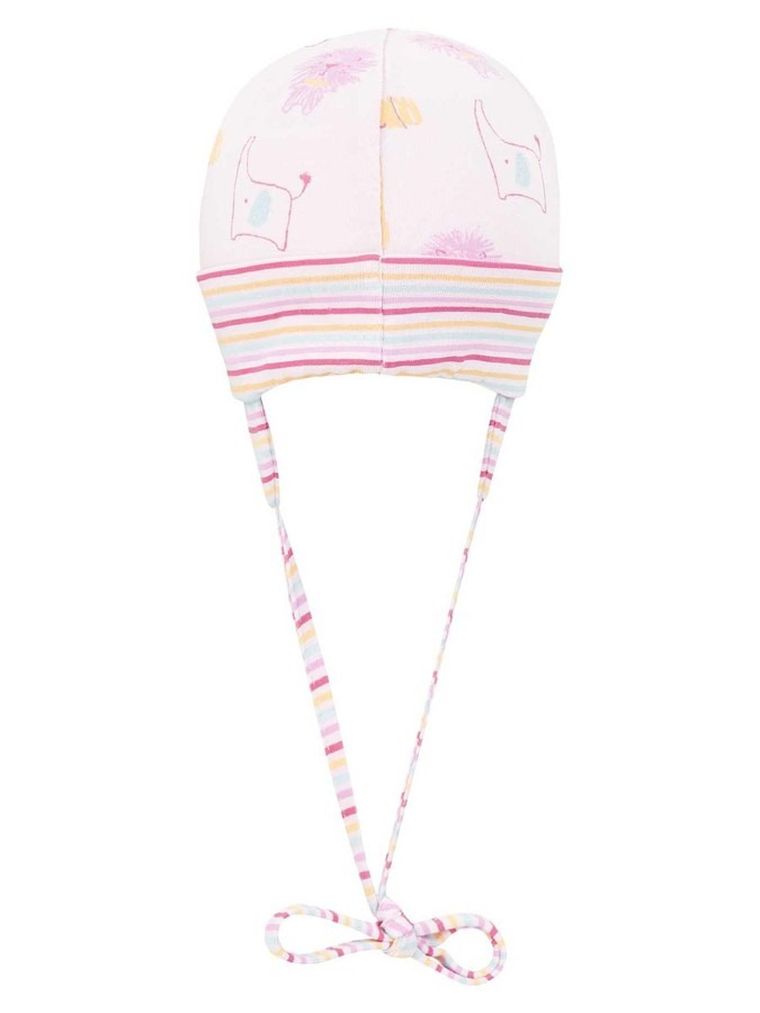 Czapka dziewczęca, wiązana, różowa, Döll