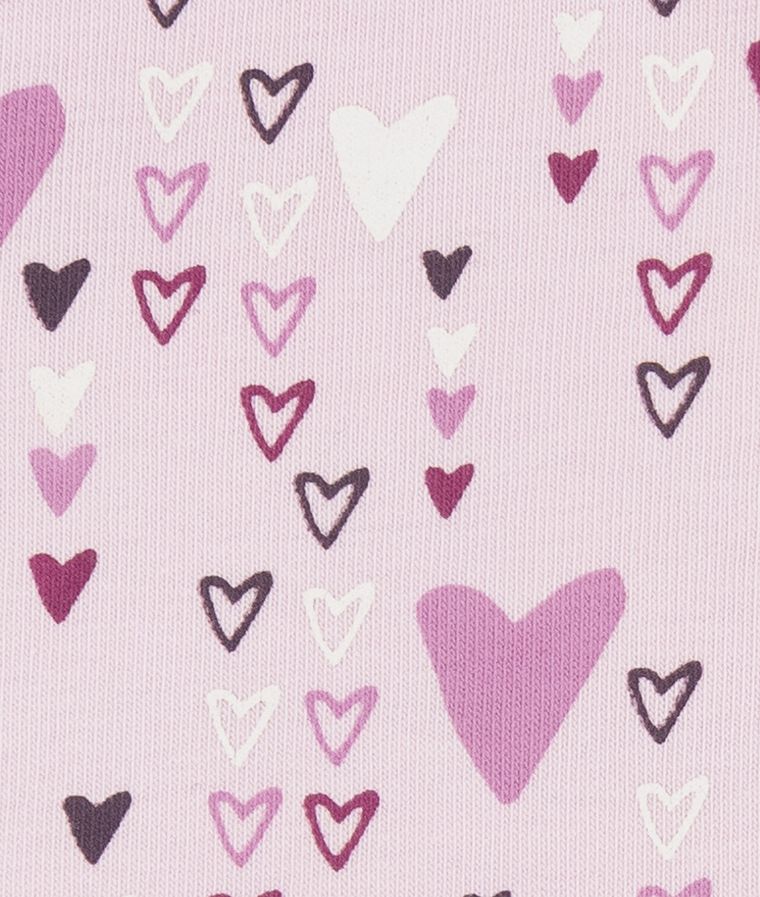 Czapka dziewczęca, wiązana, różowa, serca, Döll