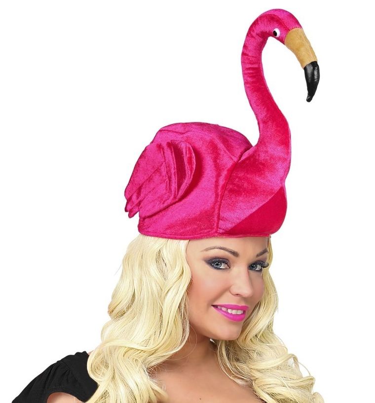 Czapka, flaming, różowa