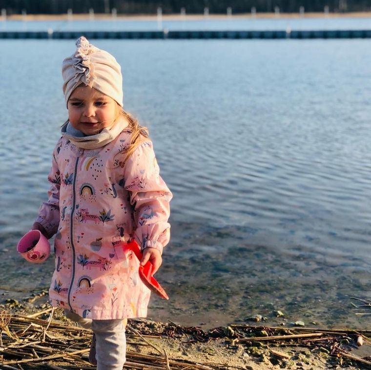 Czapka kakadu dziewczęca, beżowa, Iltom