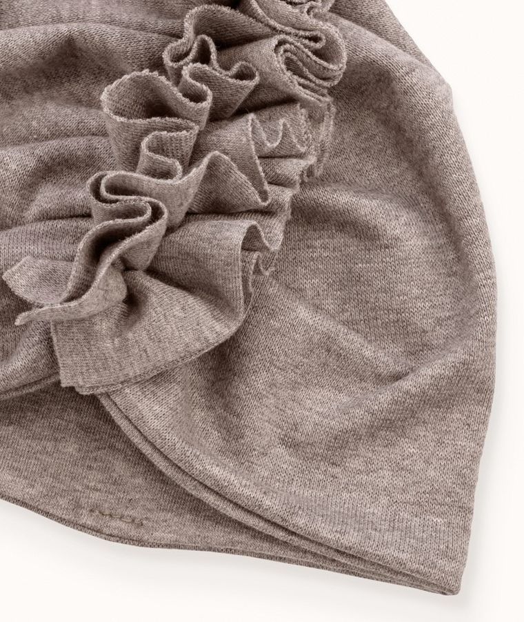 Czapka kakadu dziewczęca, brązowa, Iltom