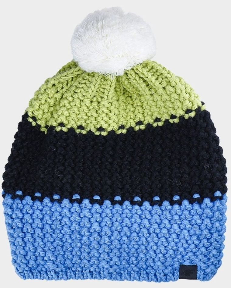 Czapka męska z pomponem, mix, 4F