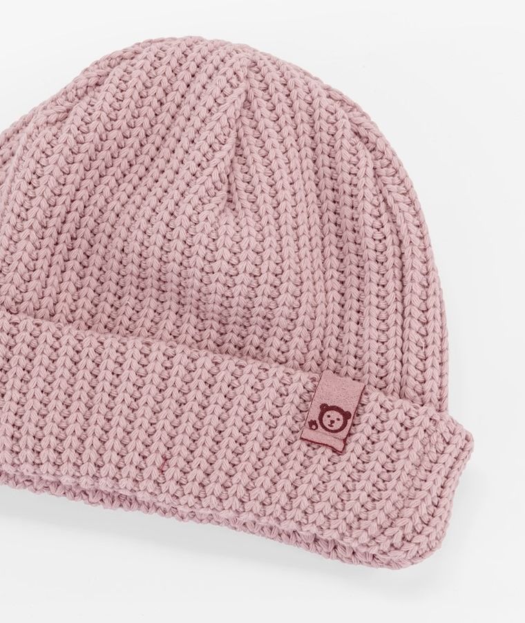 Czapka niemowlęca, różowa, Iltom