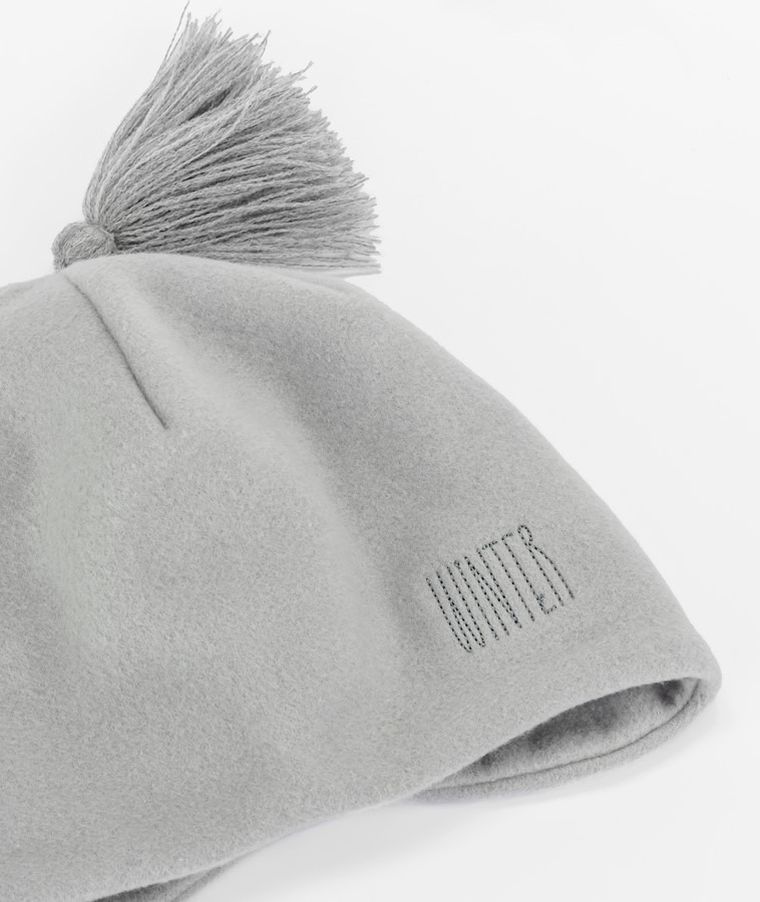 Czapka niemowlęca, szara, Iltom