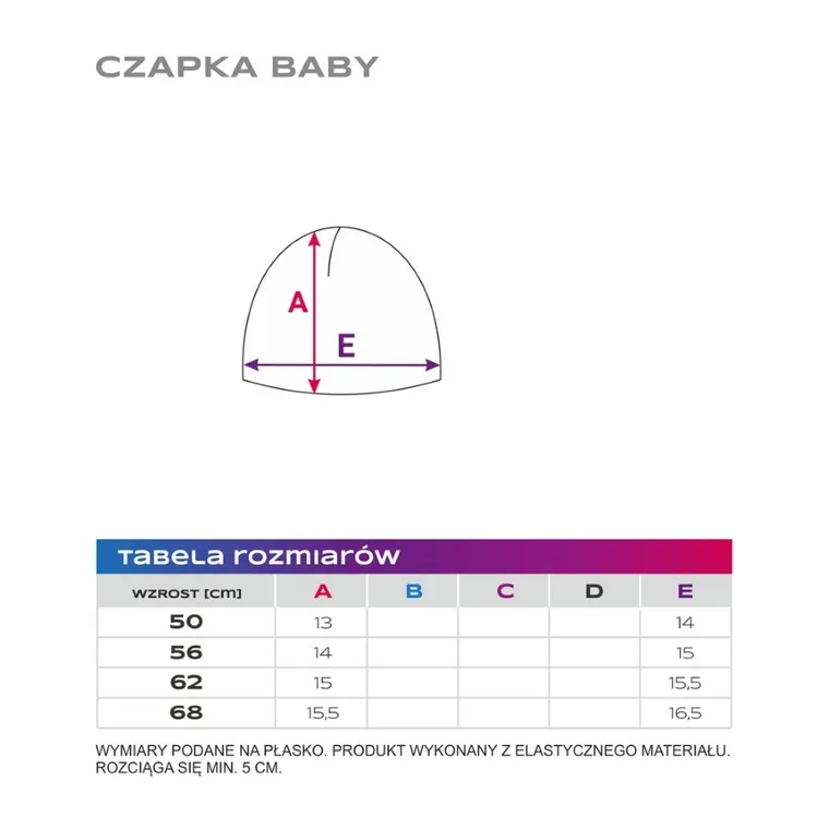 Czapka niemowlęca, wełna merino, beżowa, Eevi