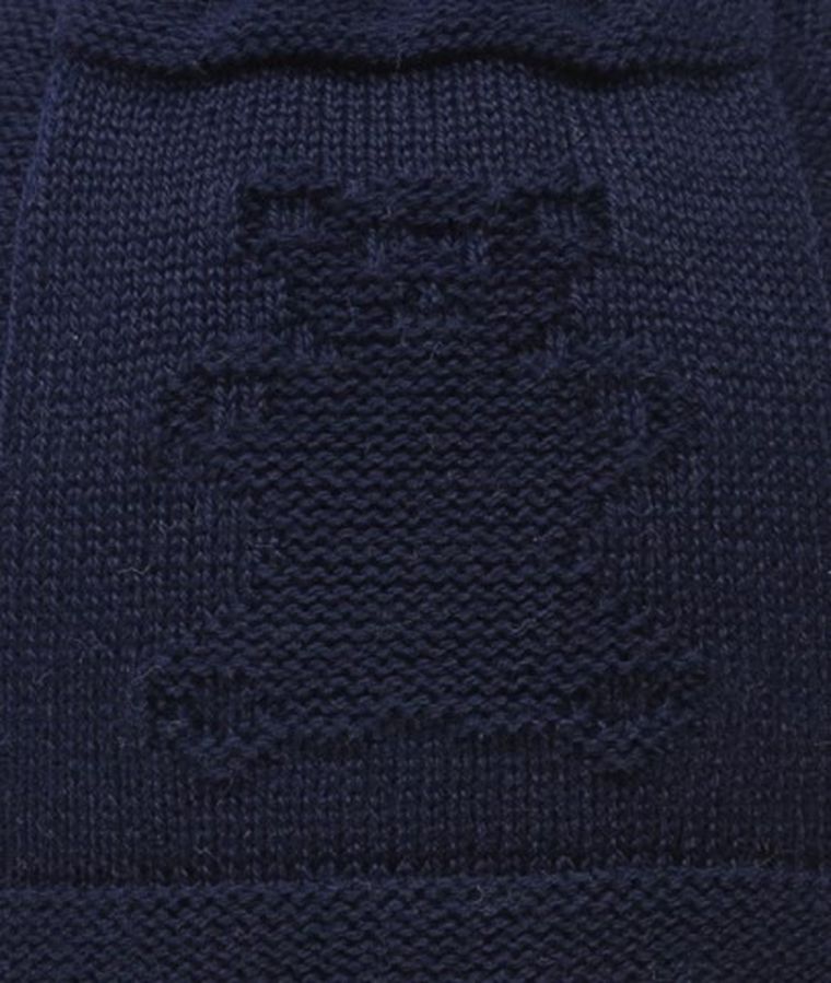 Czapka niemowlęca, wiązana, granatowa, Döll