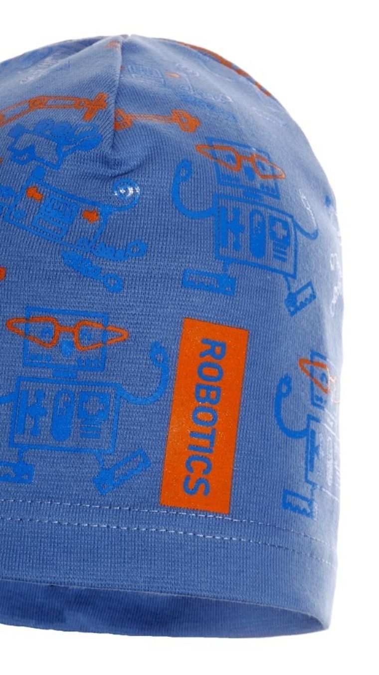 Czapka wiosenna chłopięca, niebieska, Ambra