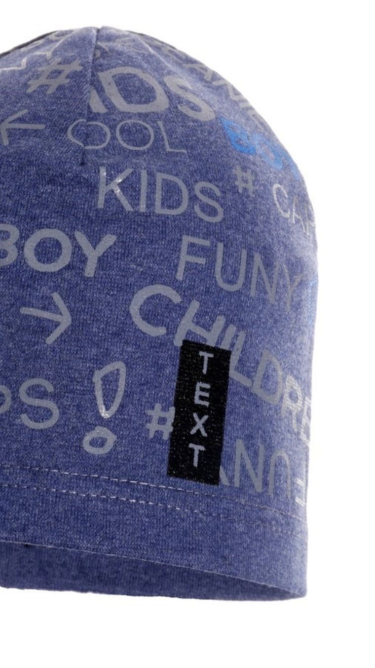 Czapka wiosenna chłopięca, niebieska, Ambra