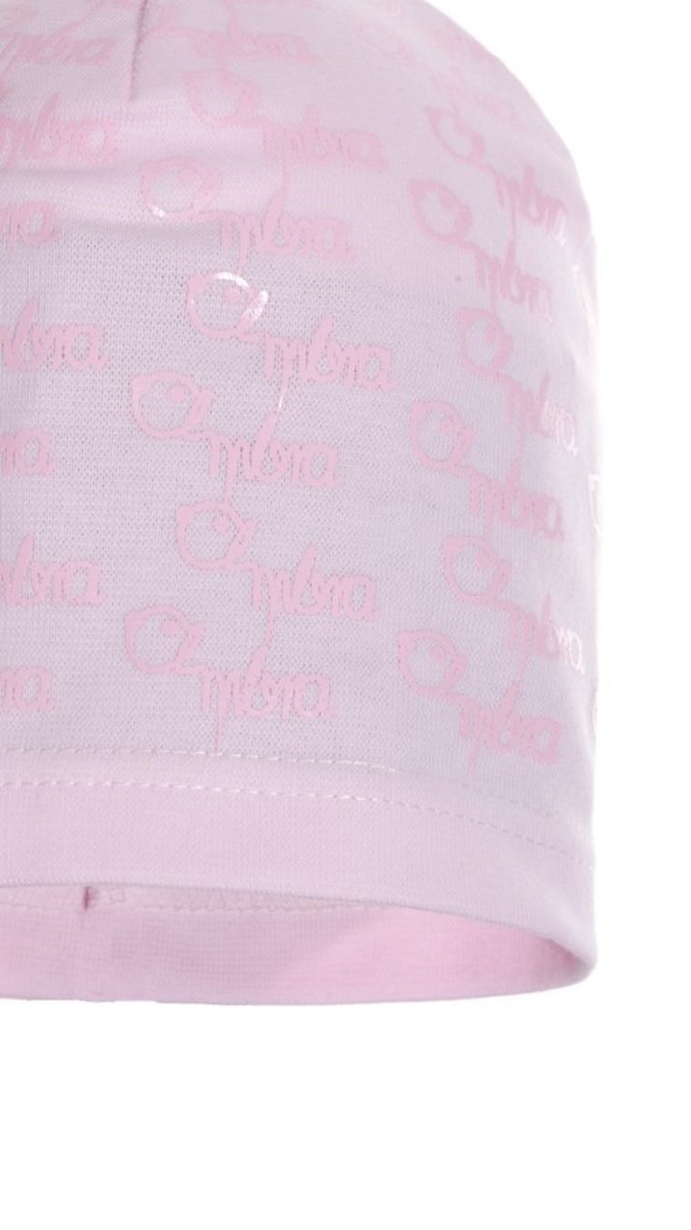 Czapka wiosenna dziewczęca, jasnoróżowa, Ambra