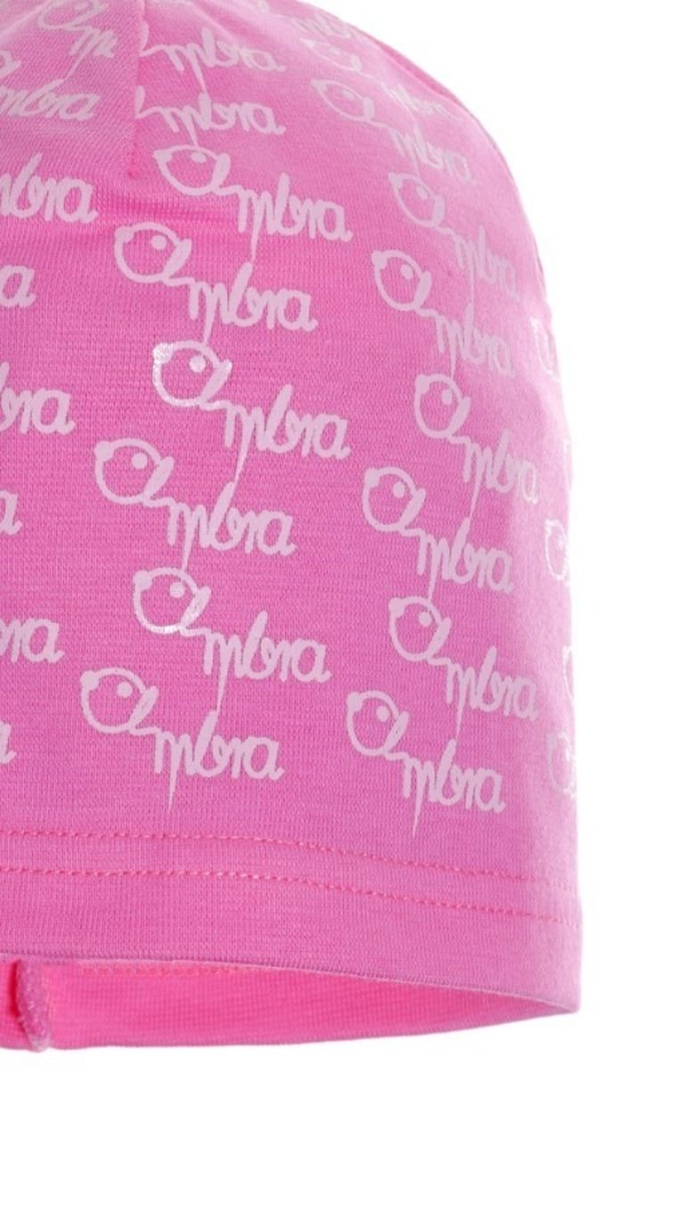 Czapka wiosenna dziewczęca, różowa, Ambra