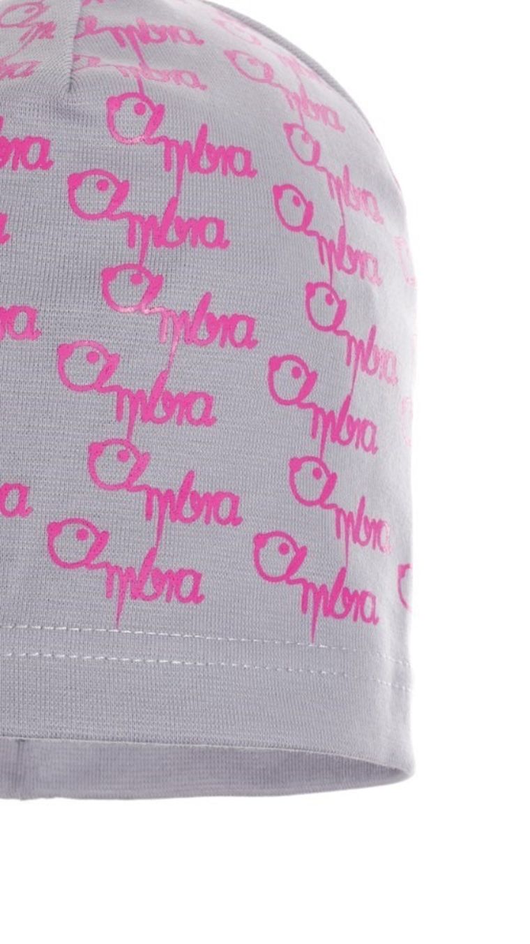 Czapka wiosenna dziewczęca, szara, Ambra