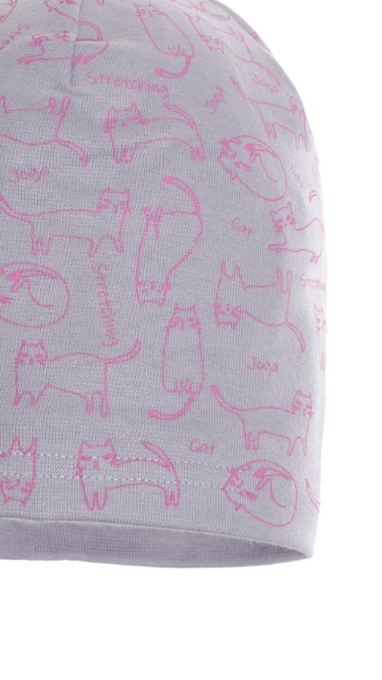 Czapka wiosenna dziewczęca, szara, Ambra