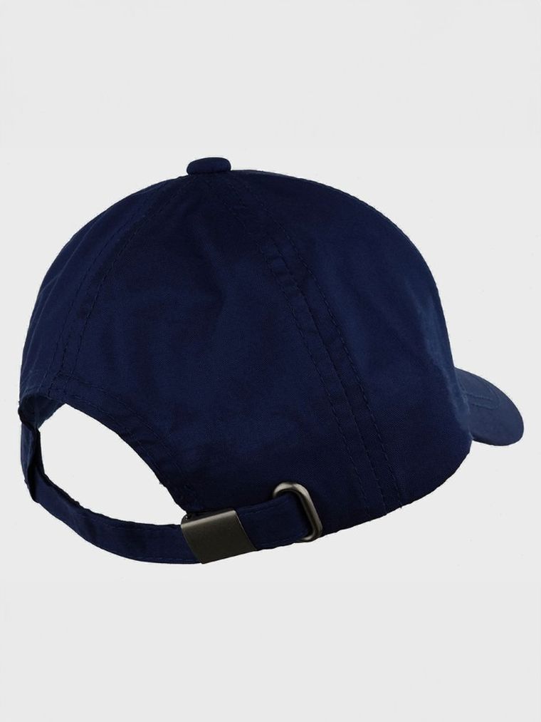 Czapka z daszkiem chłopięca, granatowa, Ambra