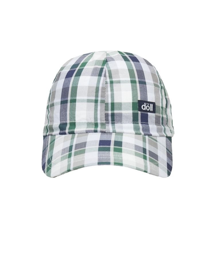 Czapka z daszkiem chłopięca, kratka, Döll