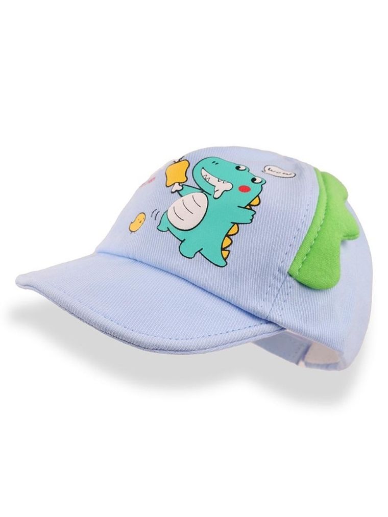 Czapka z daszkiem chłopięca, niebieska, Ambra