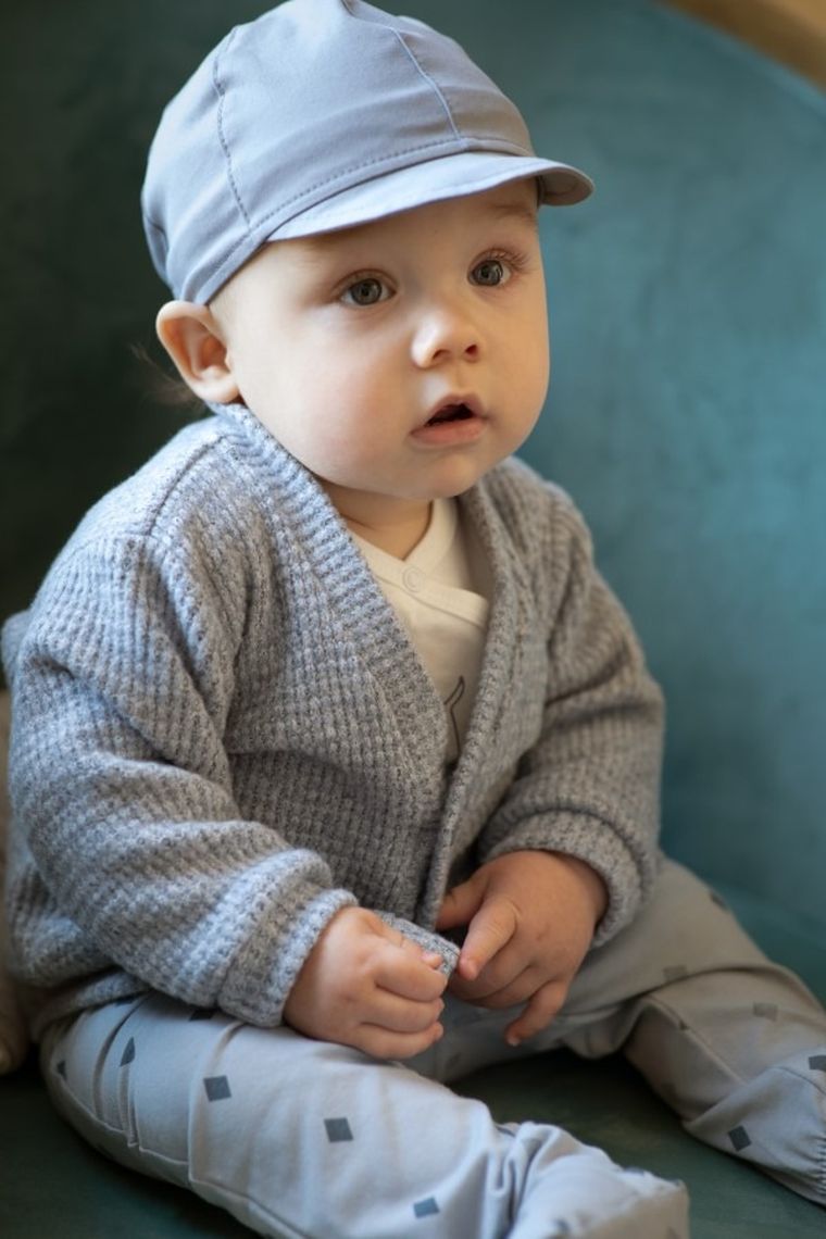 Czapka z daszkiem chłopięca, niebieska, Charlie, Pinokio