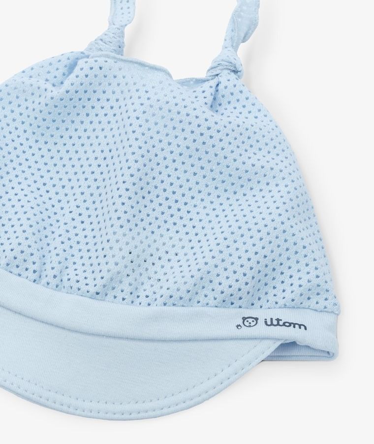 Czapka z daszkiem chłopięca, niebieska, Iltom