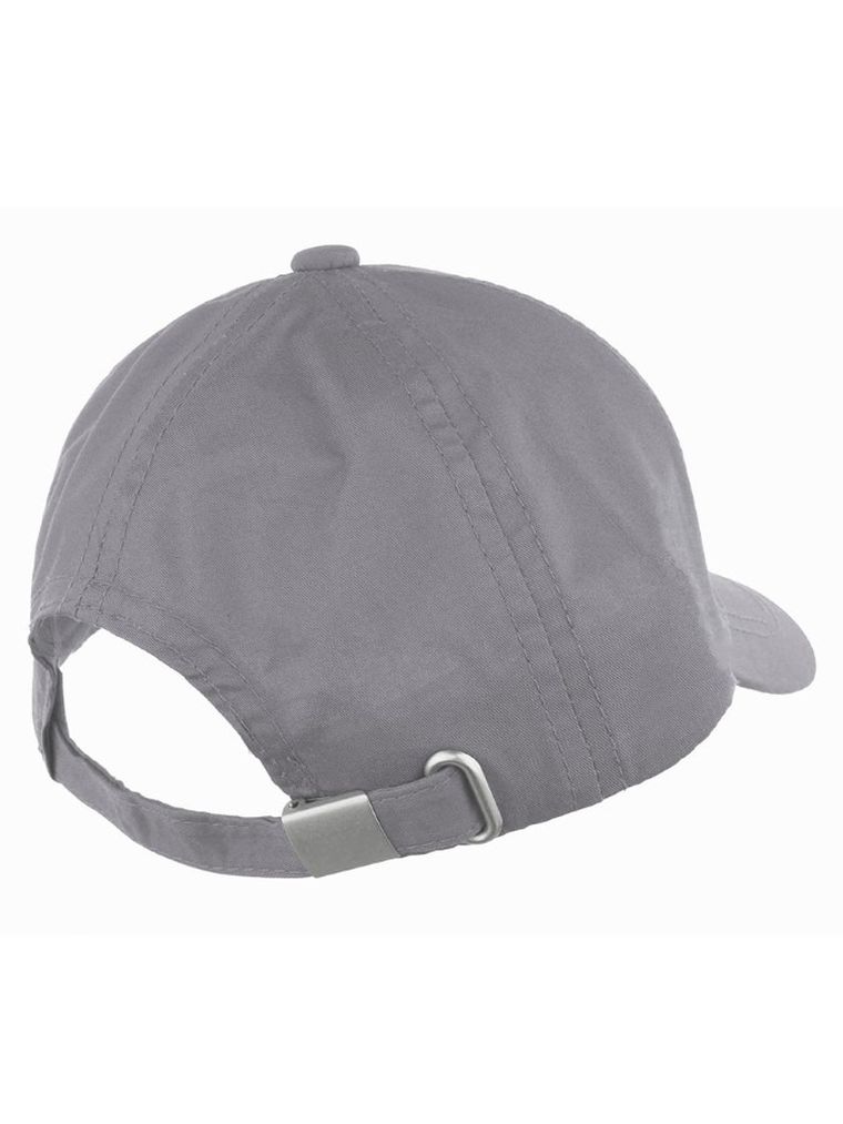 Czapka z daszkiem chłopięca, szara, Ambra