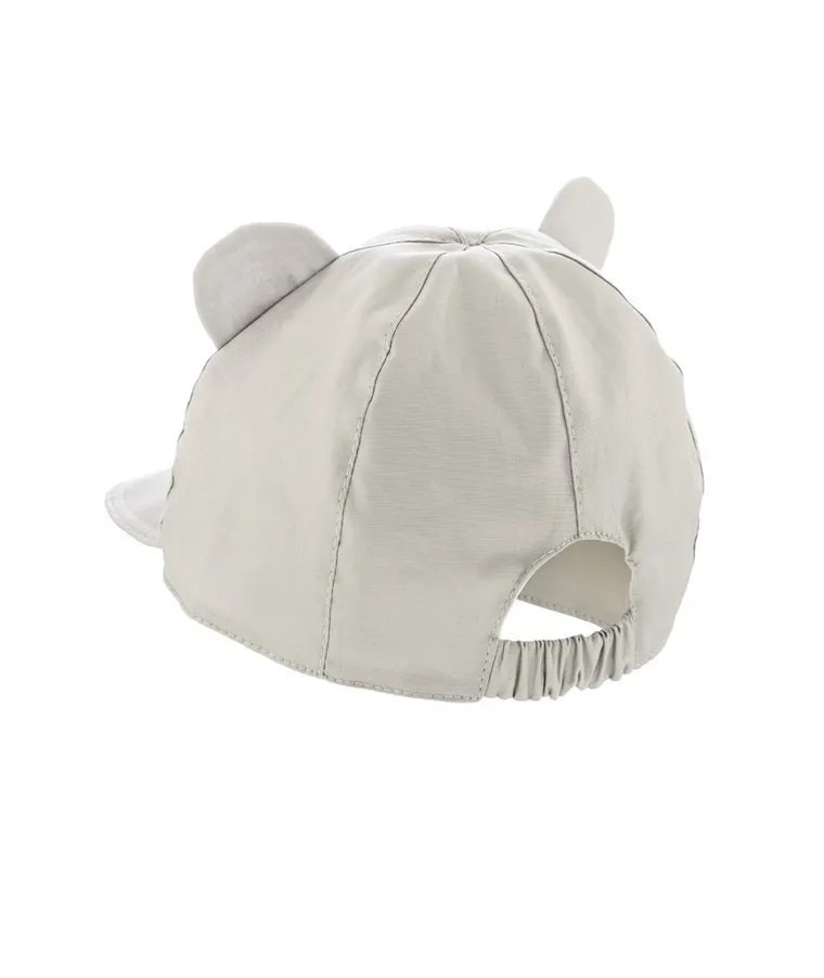 Czapka z daszkiem chłopięca, szara, Iltom