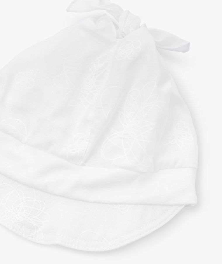 Czapka z daszkiem dziewczęca, biała, Iltom