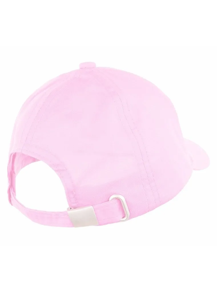 Czapka z daszkiem dziewczęca, jasnoróżowa, Ambra
