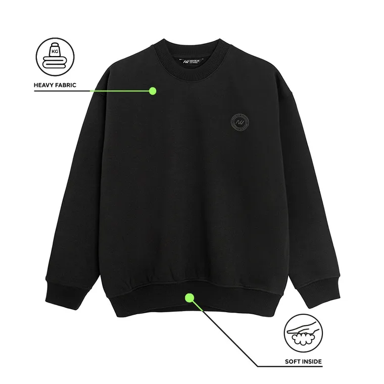 Czarna bluza oversize NOWEAR