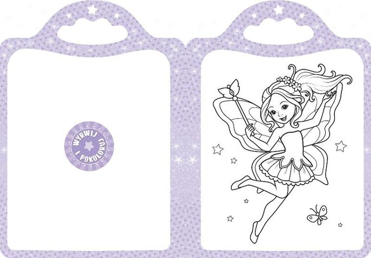 Czarujące wróżki. Malowanka z naklejkami. Zaczarowana kredka