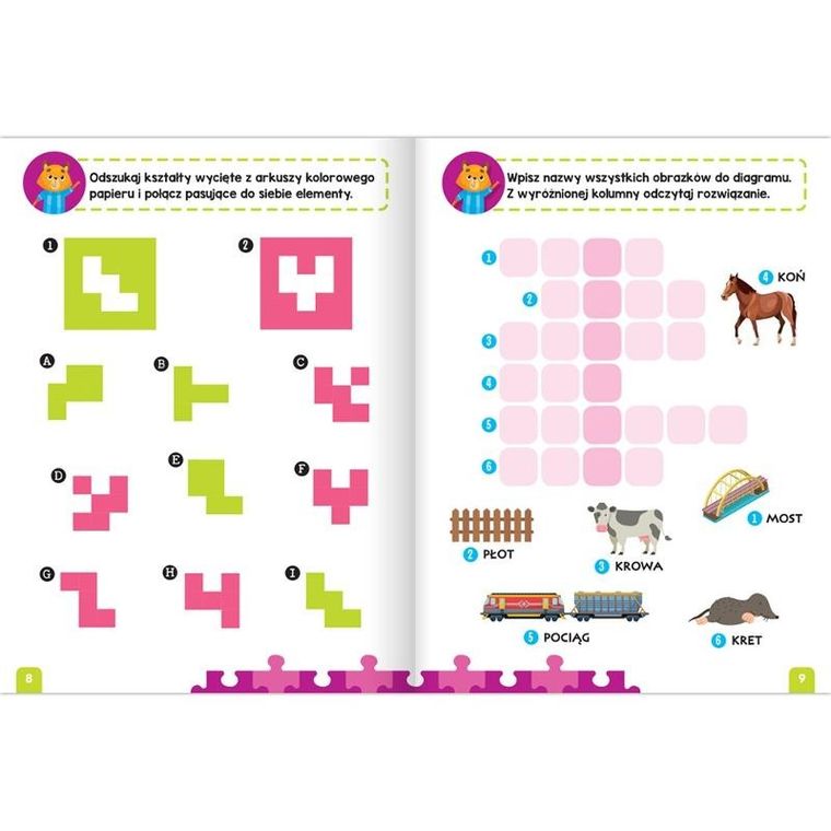 Czerwona książeczka bystrego dziecka. Łamigłówki dla przedszkolaka