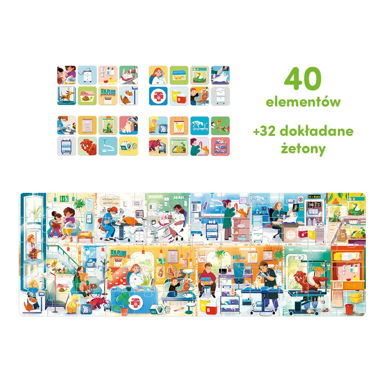 CzuCzu, Co robimy w przedszkolu, puzzle, 40 elemnetów