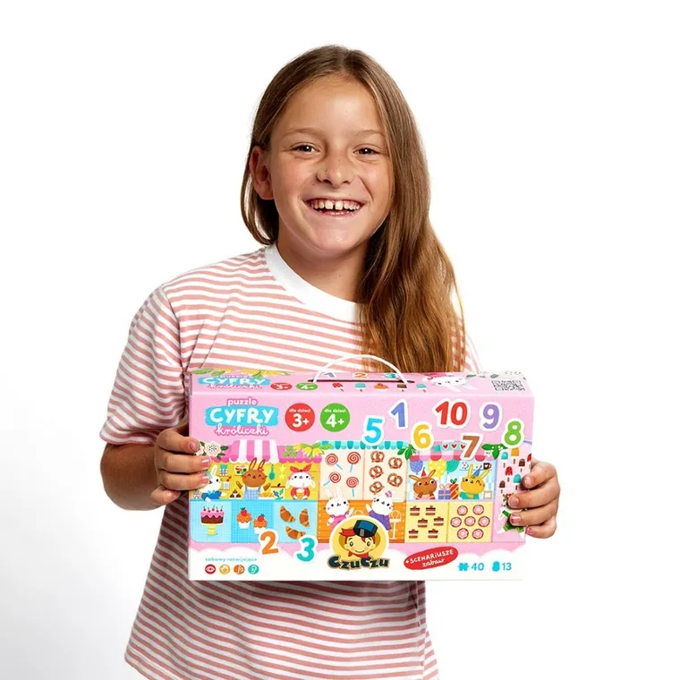CzuCzu, Cyfry, Króliczki, puzzle, 40 elementów