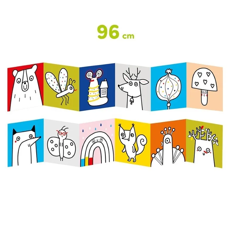 CzuCzu, Dłuuugie rysowanki, Las, książeczka edukacyjna, 2+