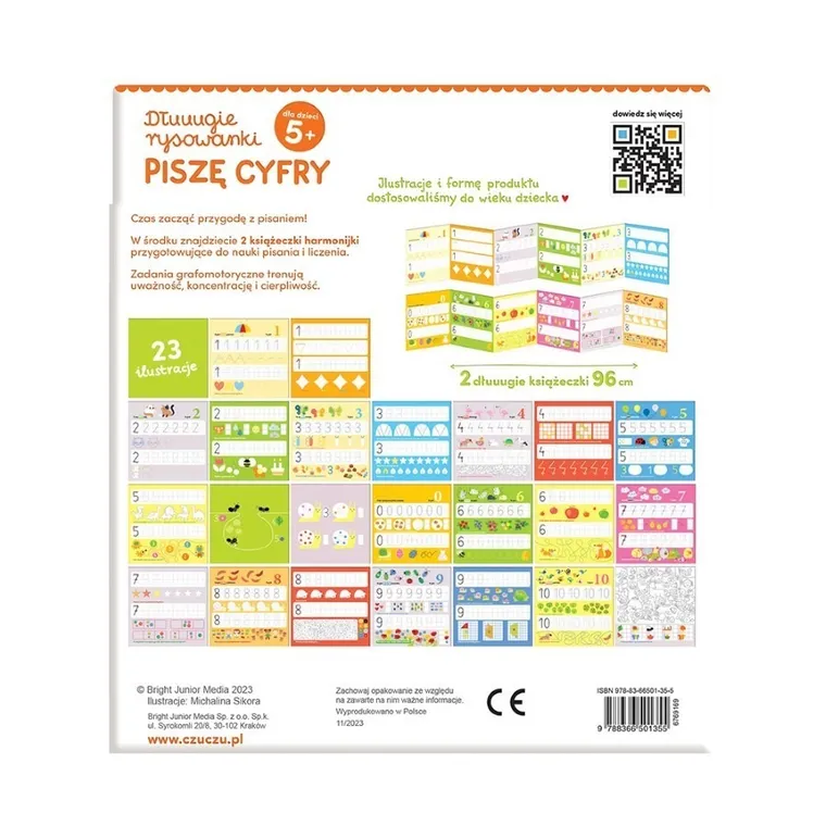 CzuCzu, Dłuuugie rysowanki, Piszę cyfry, 5+