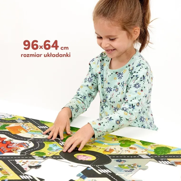 CzuCzu, Duuuże puzzle, Droga dla pojazdów, puzzle, 35 elementów, 3+