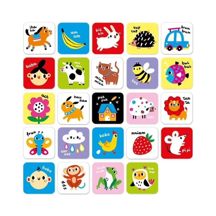 Czuczu, karty kontrastowe, duże, 6m+