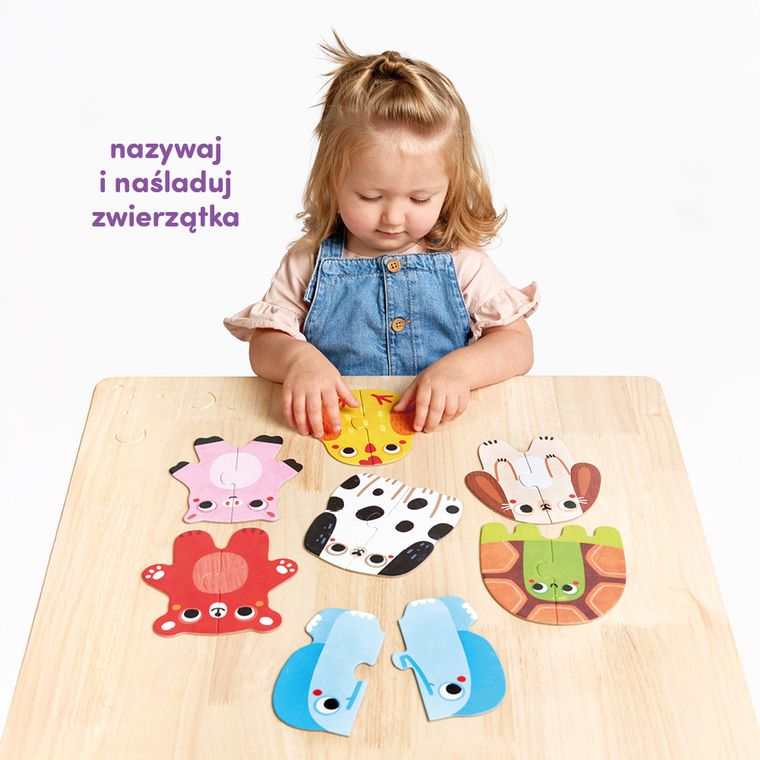 CzuCzu, Moje pierwsze puzzle, Zwierzątka, 2 elementy 15m+