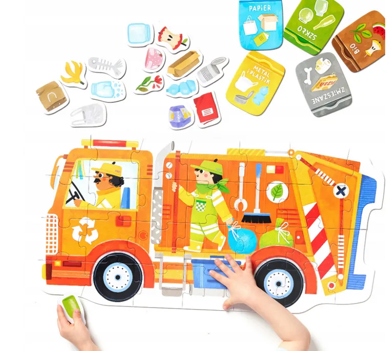 CzuCzu, Moto puzzle, Śmieciarka