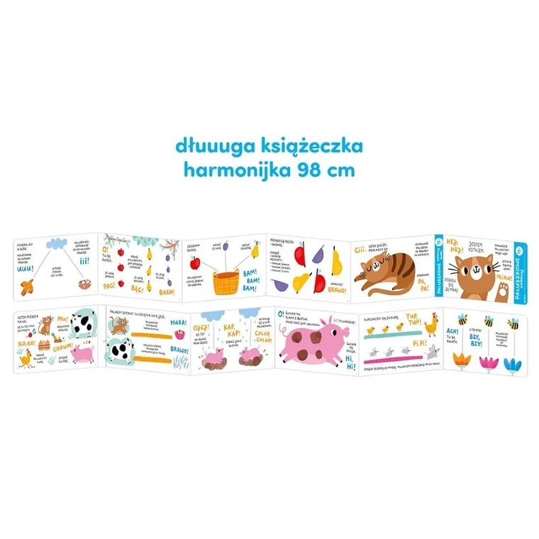CzuCzu, Paluszkowe zabawy, książeczka harmonijka, 15m+