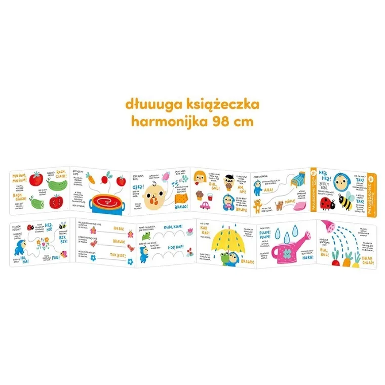 CzuCzu, Paluszkowe zabawy, książeczka harmonijka, 18m+