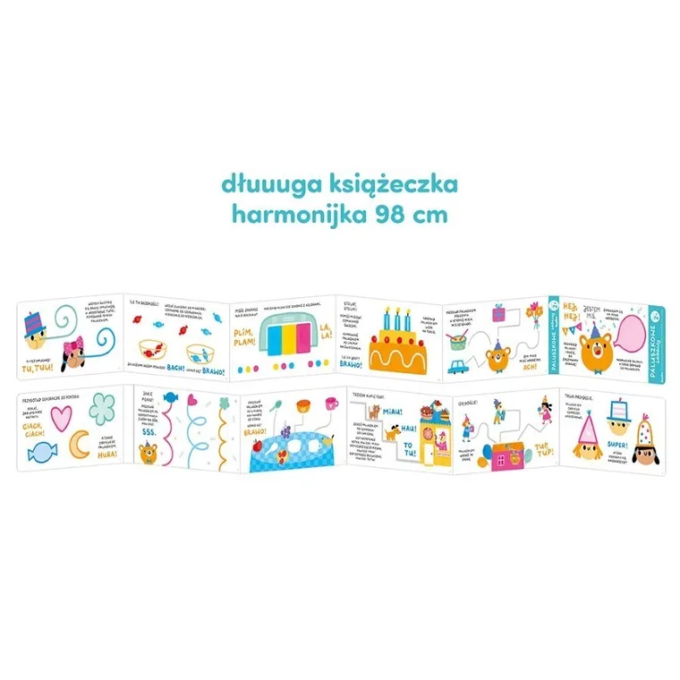 CzuCzu, Paluszkowe zabawy, książeczka harmonijka, 2+