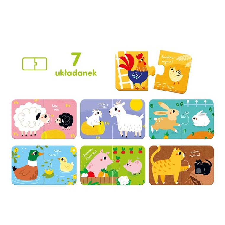CzuCzu, puzzle do pary, Zwierzątka z gospodarstwa