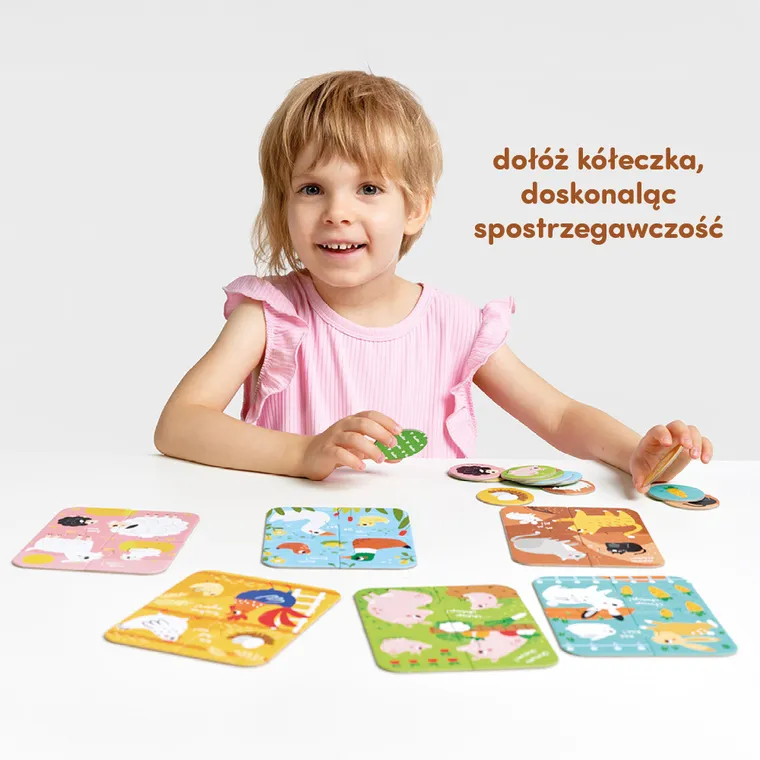 CzuCzu, Puzzle i gra, Zwierzęta małe i duże, 2+, 4 elementy