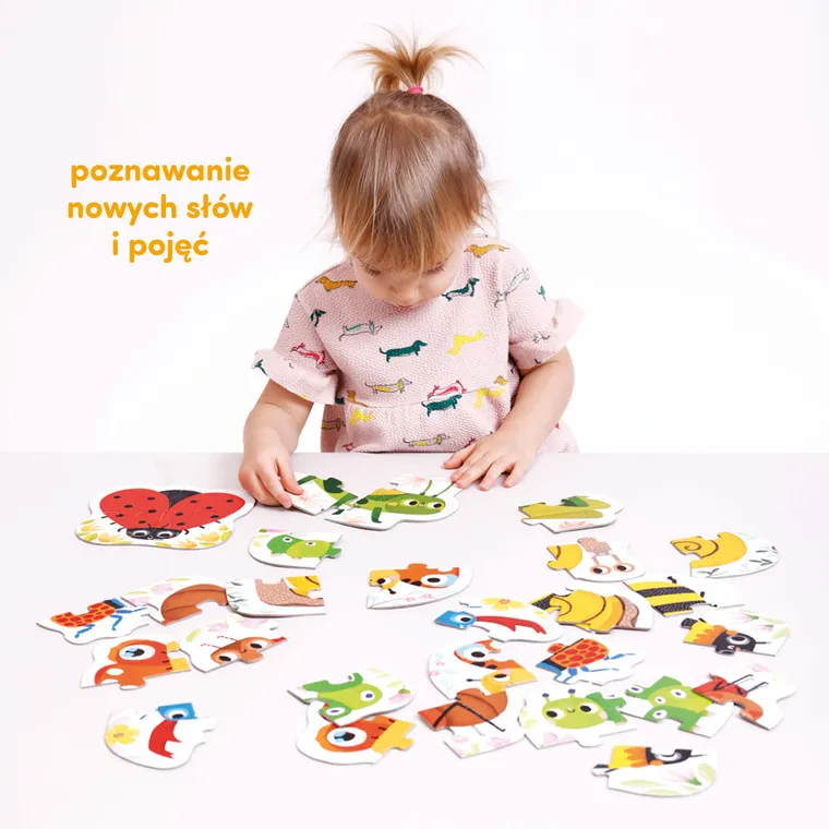 CzuCzu, Robaczki czworaczki, puzzle, 8-4 elementy