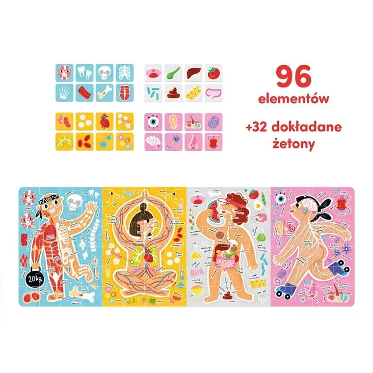 CzuCzu, Tak działa moje ciało, puzzle, 96 elementów